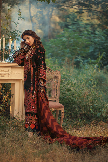 Maryam Hussain Luxury Lawn Embroidered Collection 3 Pcs Suit Unstitched