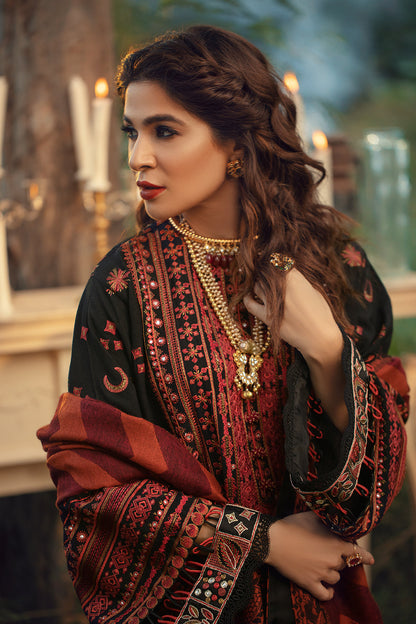 Maryam Hussain Luxury Lawn Embroidered Collection 3 Pcs Suit Unstitched