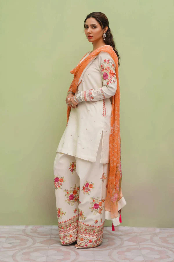 ZARA SHAHJHAN Embroidered Unstitched 3 Pcs Suit