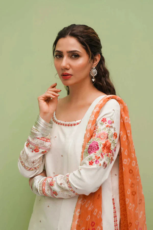 ZARA SHAHJHAN Embroidered Unstitched 3 Pcs Suit