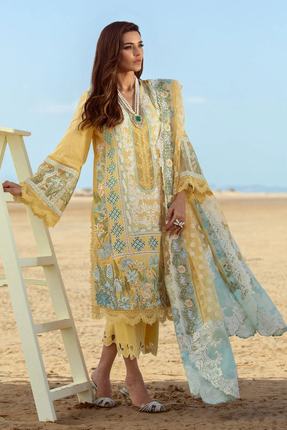 Luxury Embroidered Lawn Suit 3 Pcs Suit Unstitched