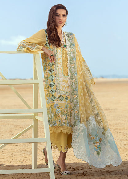 Luxury Embroidered Lawn Suit 3 Pcs Suit Unstitched