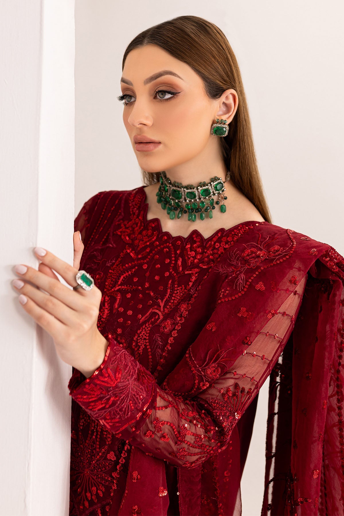 NUREH Luxury Embroidered Suit