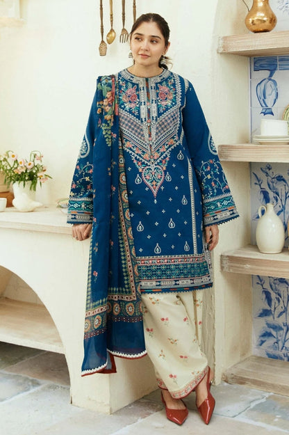 Zara Shahjhan Luxury Embroided Lawn 3 Pcs suit