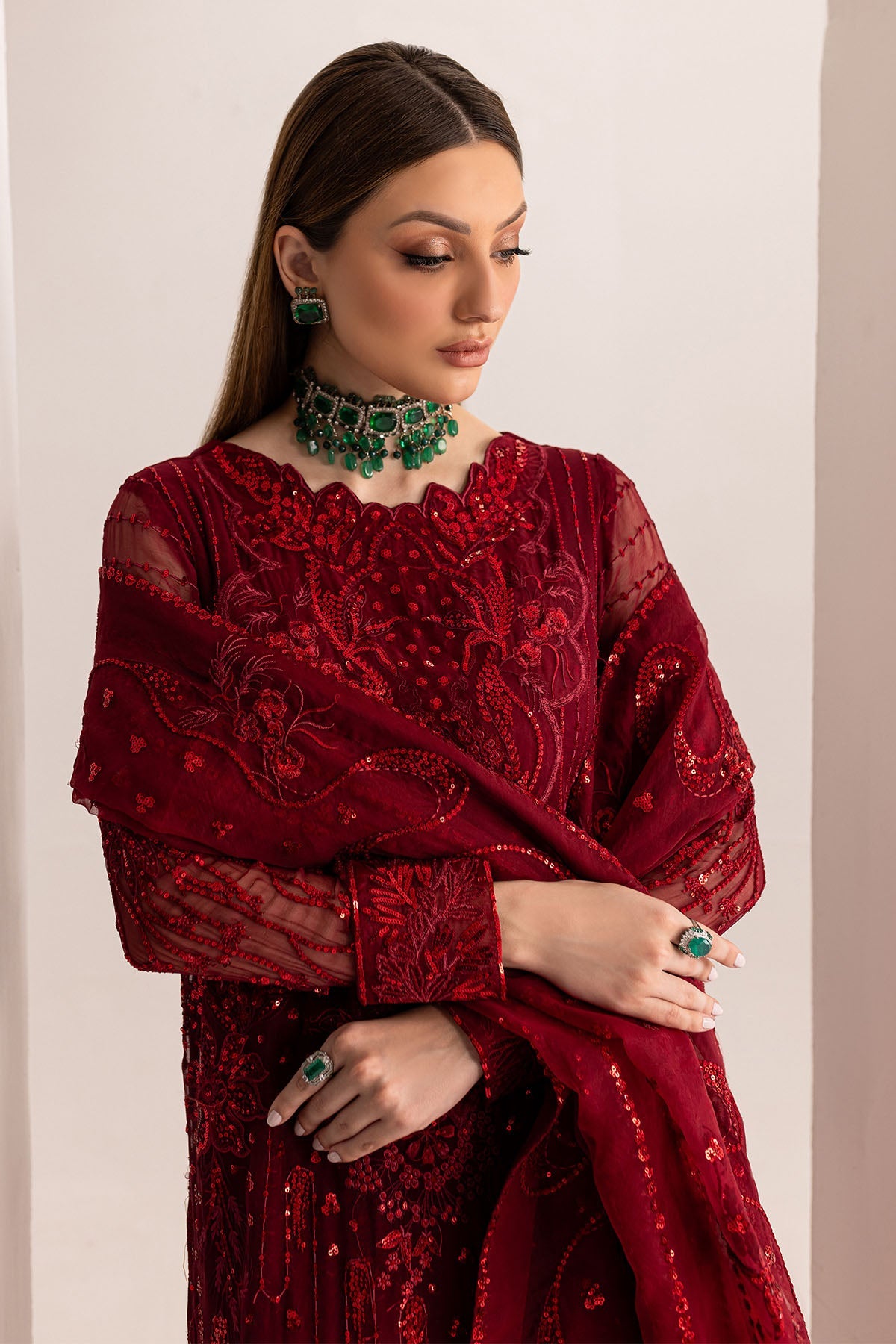 NUREH Luxury Embroidered Suit