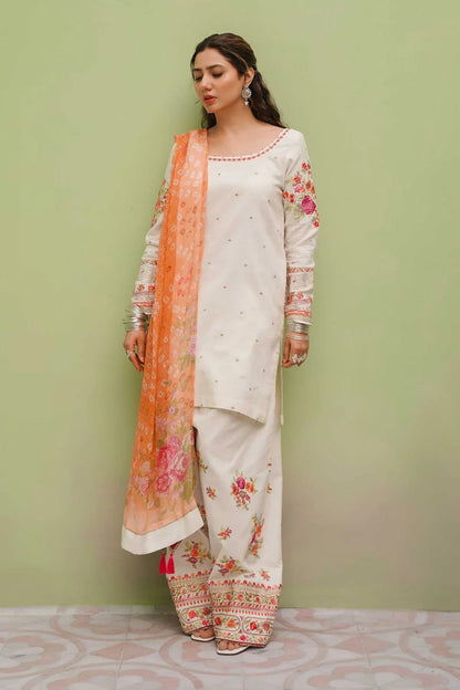 ZARA SHAHJHAN Embroidered Unstitched 3 Pcs Suit