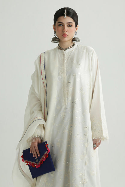 Zara Shahjahan Luxury Embroidered Lawn 3 Pcs Suit