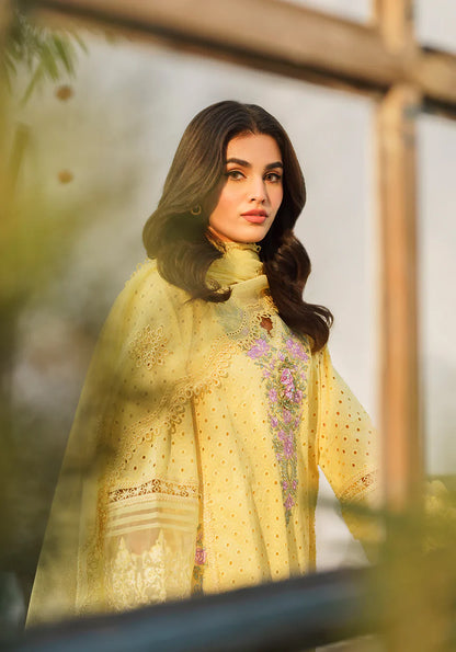 Zarqash Luxury Lawn with Chiffon Embroidered Dupatta 3 Pcs Suit