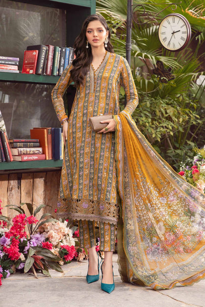 Maria.B Digital Print Luxury Lawn 3 Pcs Suit