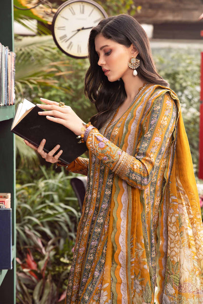 Maria.B Digital Print Luxury Lawn 3 Pcs Suit