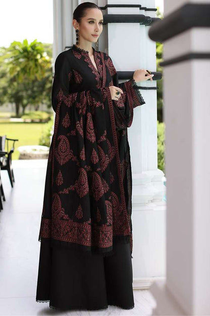 Bareeze Lawn with Chiffon Embroidered Dopatta  3 Pcs Suit