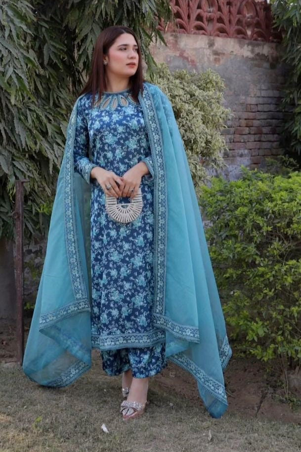 Maria B Printed Lawn 3 Pcs Suit