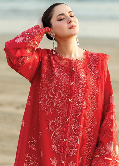 QALAMQAR Luxery Lawn 3 Pcs Suit