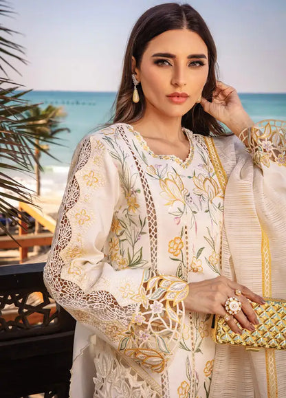 Rang Rasiya Luxury Lawn Embroidered 3 Piece Unstitched